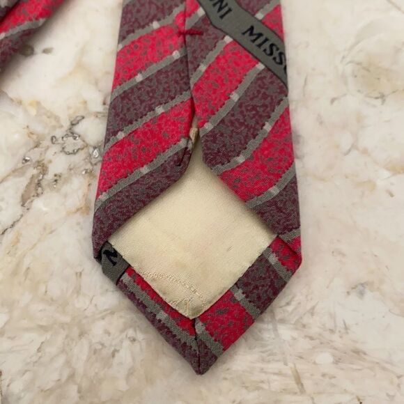 Vintage Missoni 100% Silk Tie Made in Spain Holt Renfrew - Picture 10 of 10